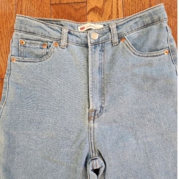 Levi's Girls (youth) High Waist Ribcage Straight Ankle Jeans, size 14 - Picture 3 of 5